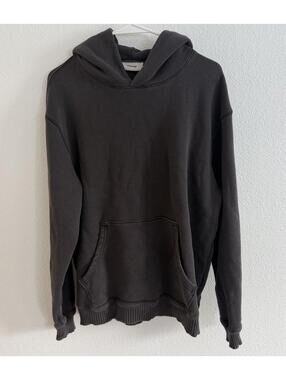 Elwood Organic Cotton Core Hoodie Washed Black Sz M Athleisure Loungewear